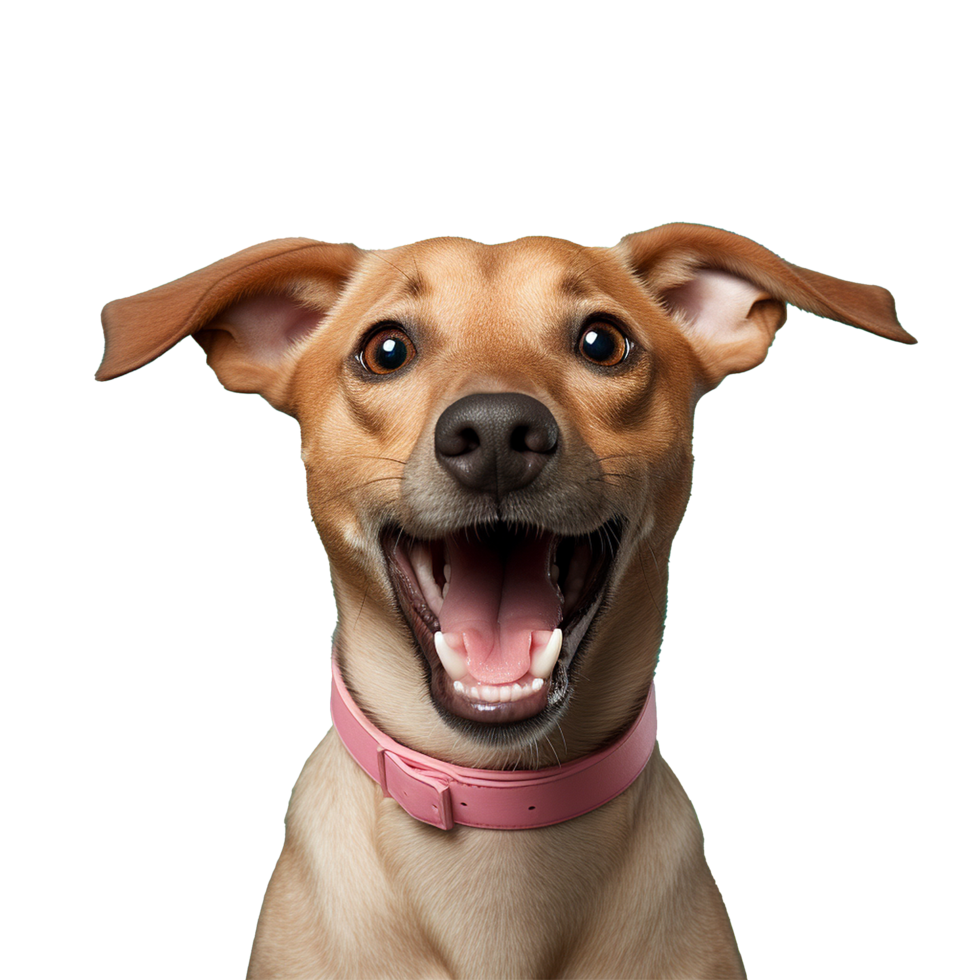 ai gegenereerd hond PNG geïsoleerd Aan transparant achtergrond