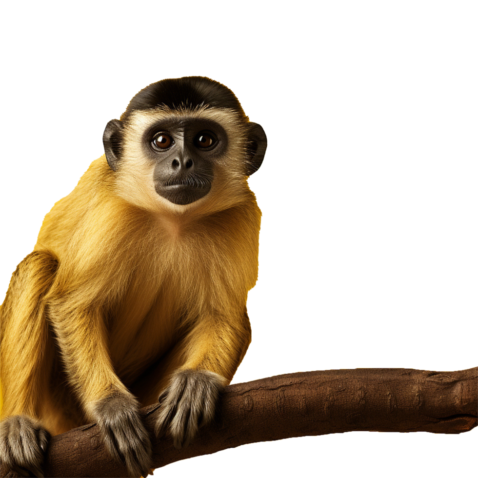 AI generated Monkey png isolated on transparent background