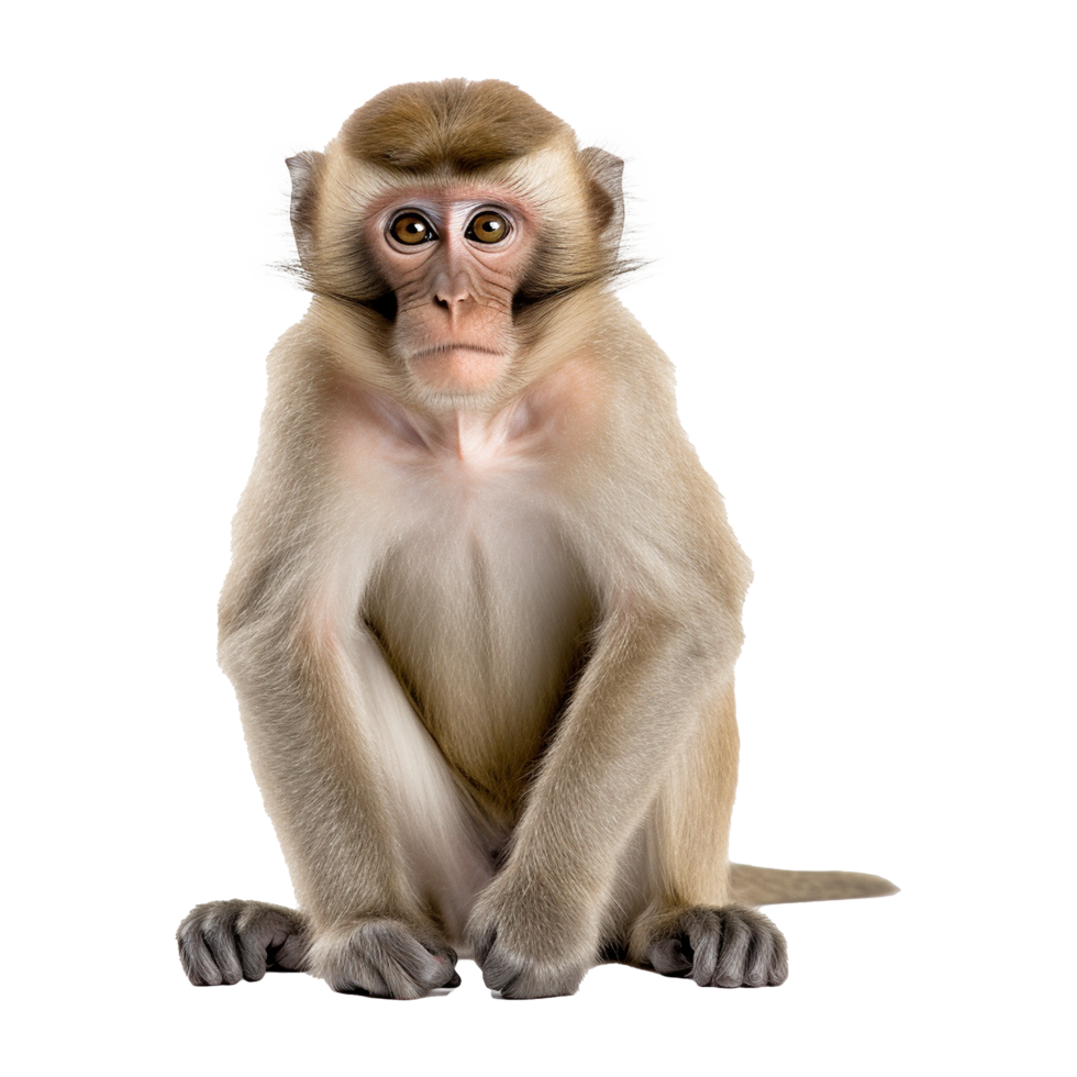 AI generated Monkey png isolated on transparent background