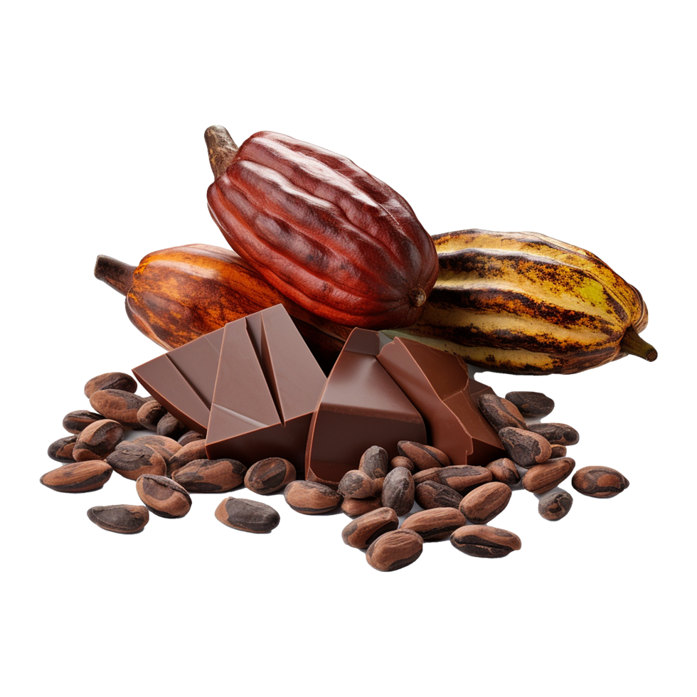 AI generated Cocoa png isolated on transparent background