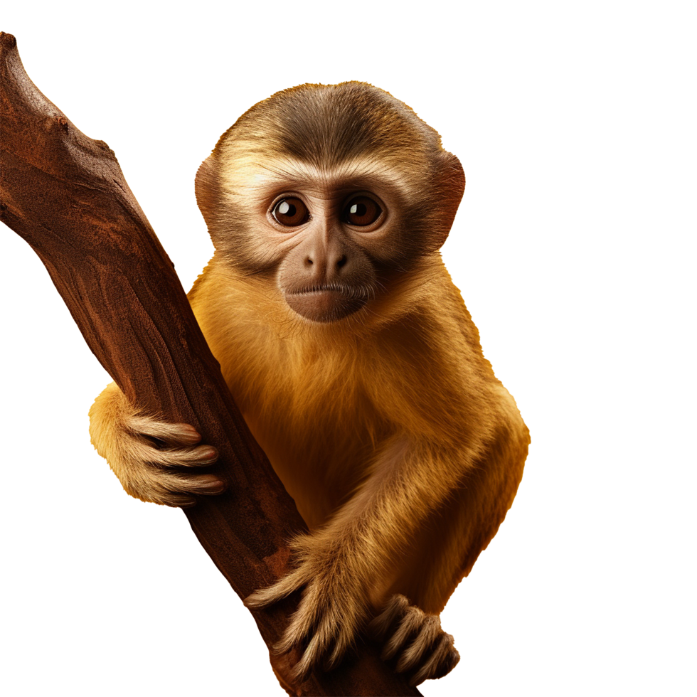 AI generated Monkey png isolated on transparent background