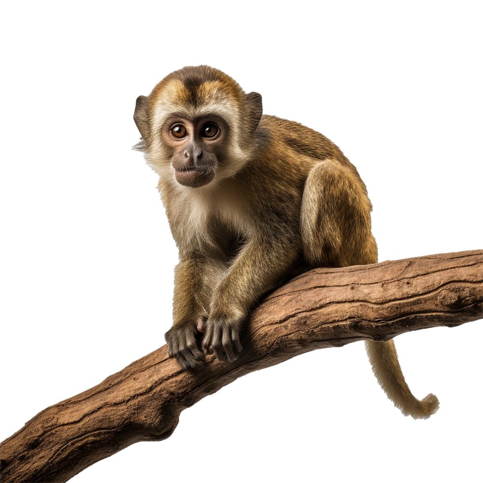AI generated Monkey png isolated on transparent background