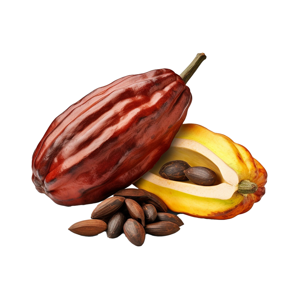 AI generated Cocoa png isolated on transparent background