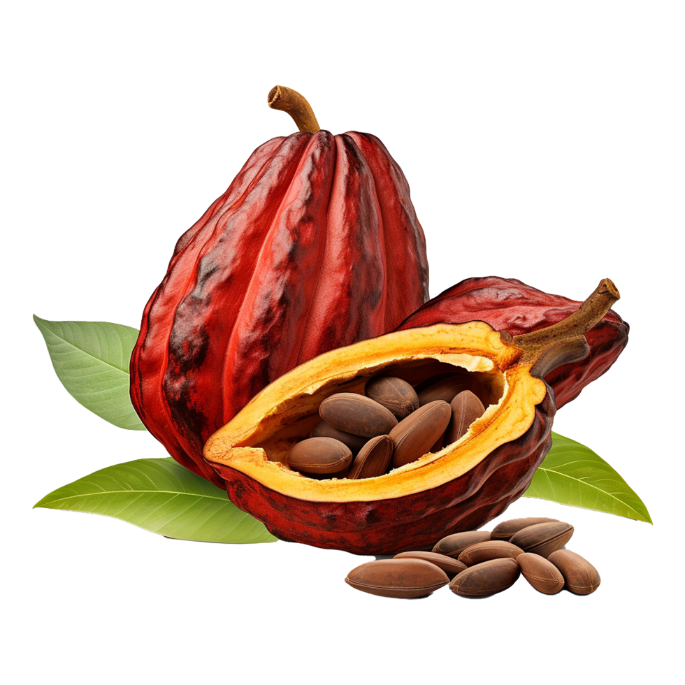 AI generated Cocoa png isolated on transparent background