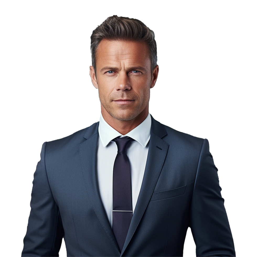AI generated Businessman isolated on transparent background png