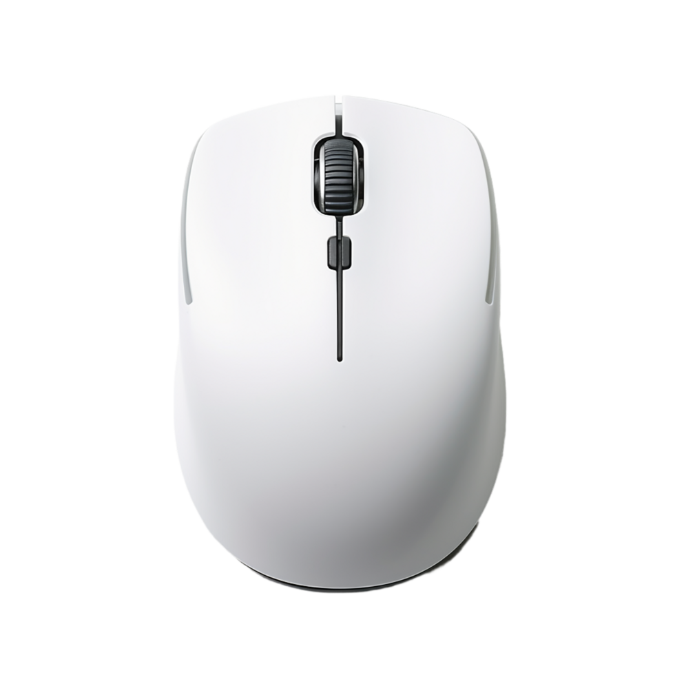 AI generated Wireless Computer Mouse on transparent background PNG image