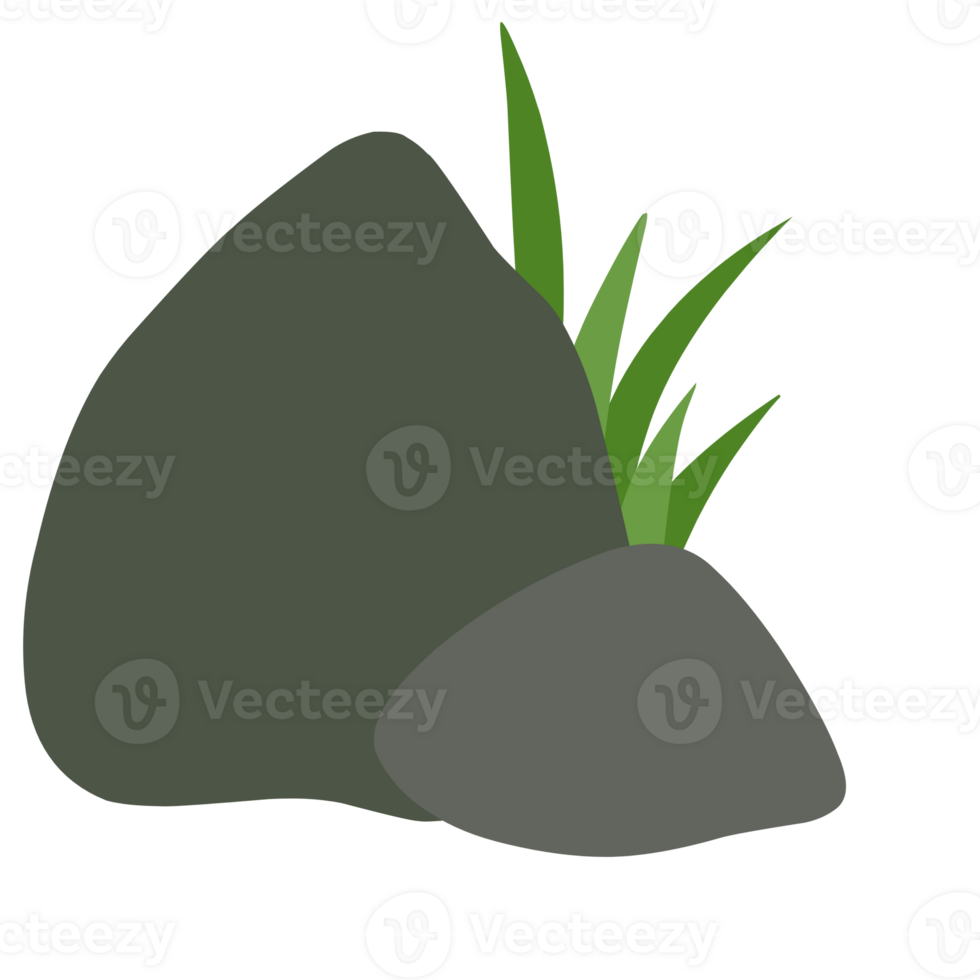 Stones and Grasses png