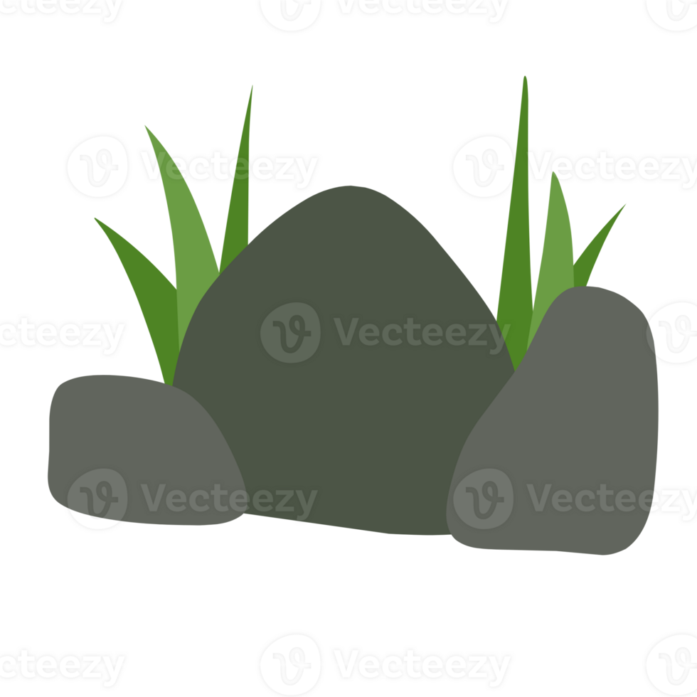 Stones and Grasses png