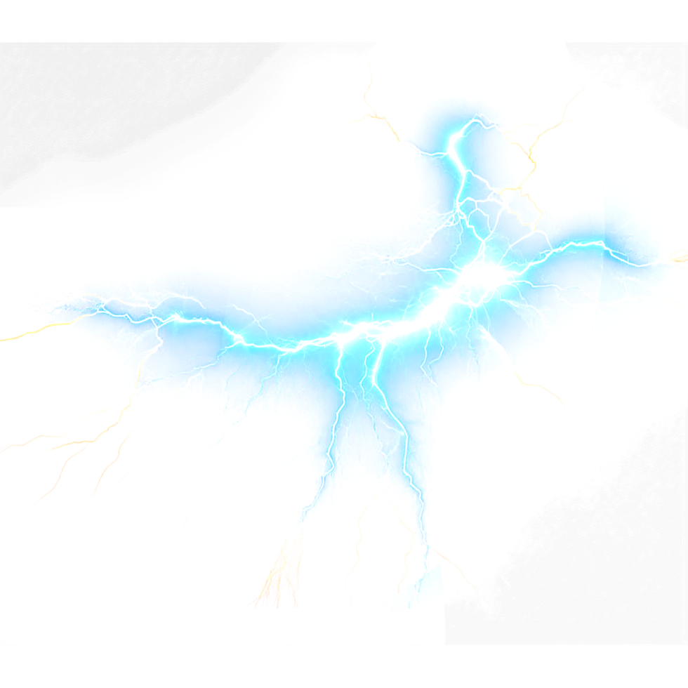 AI generated Thunder light effect png