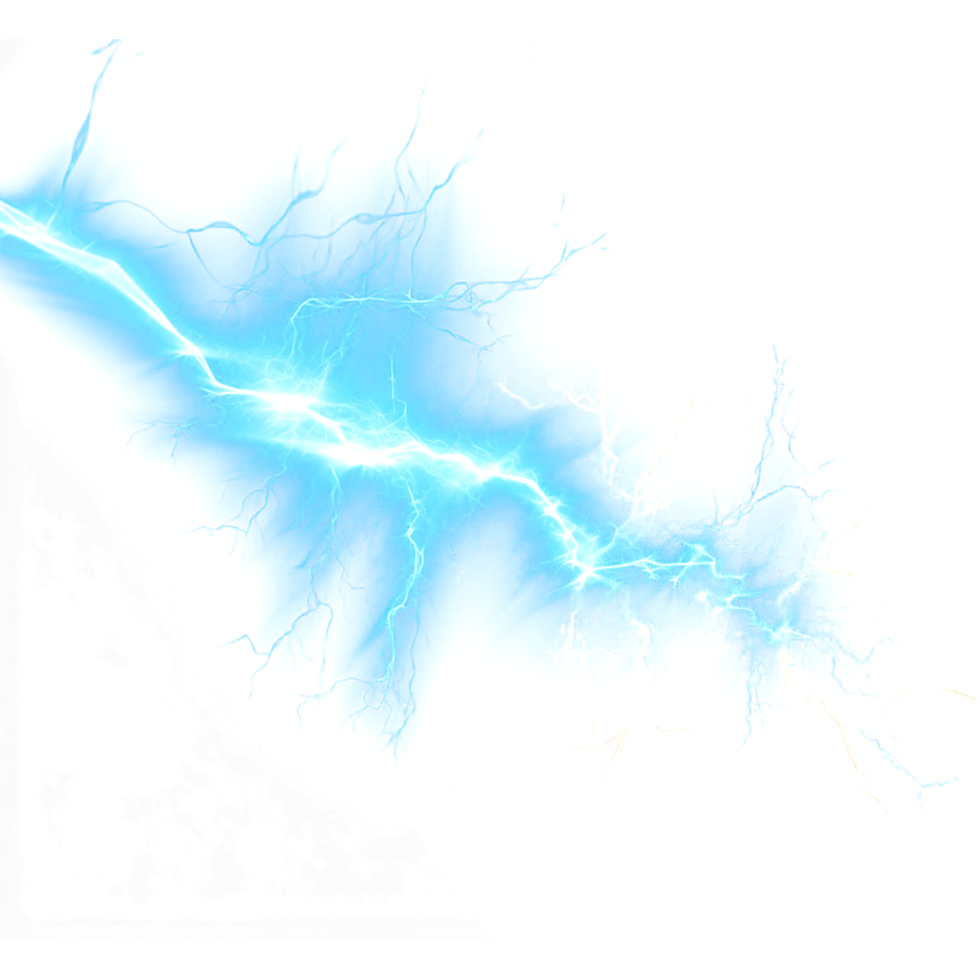 AI generated Thunder light effect png