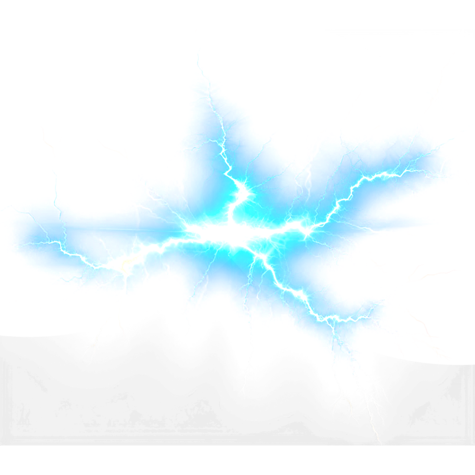 AI generated Thunder light effect png