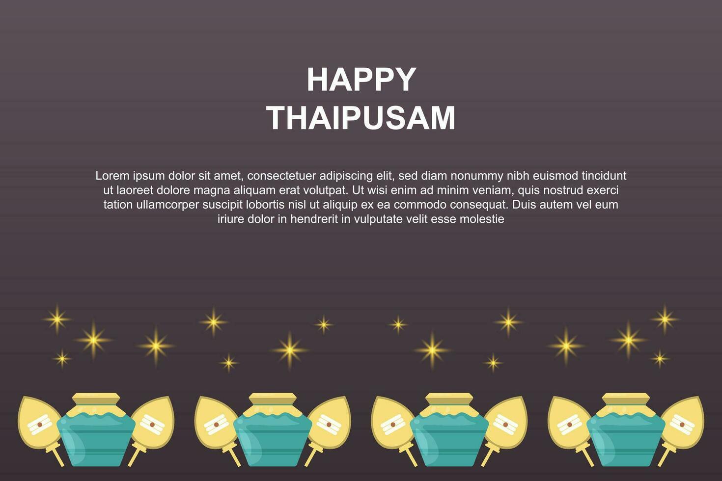 Happy Thaipusam background. vector