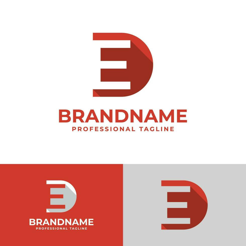 Letter DE Letter Logo, suitable for business DE and ED intials vector