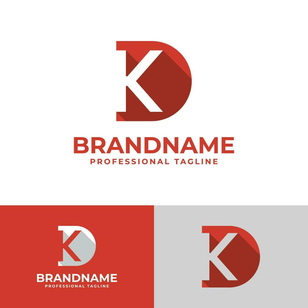 Letter DK Letter Logo, suitable for business DK and KD intials vector
