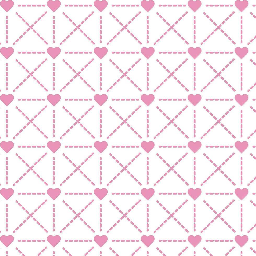 Seamless pattern with hearts vector