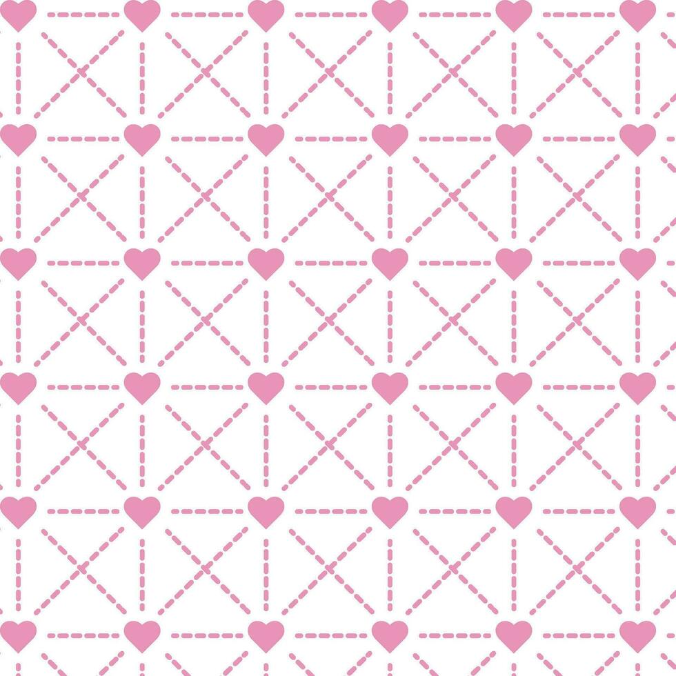 Seamless pattern with hearts vector