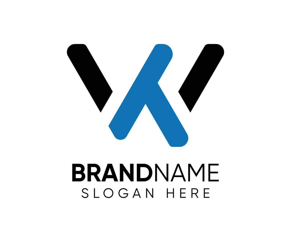 T W logo design vector template