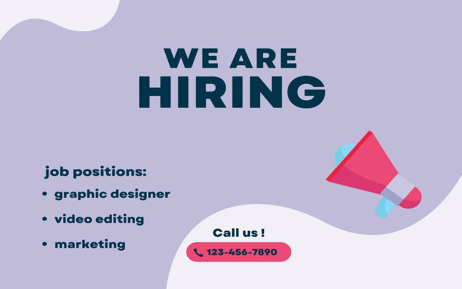 We are hiring job vacancy social media post banner design template with red color. We are hiring job vacancy for a square web banner design. vector