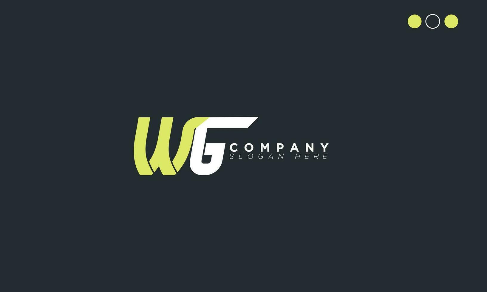 WG Alphabet letters Initials Monogram logo GW, W and G vector