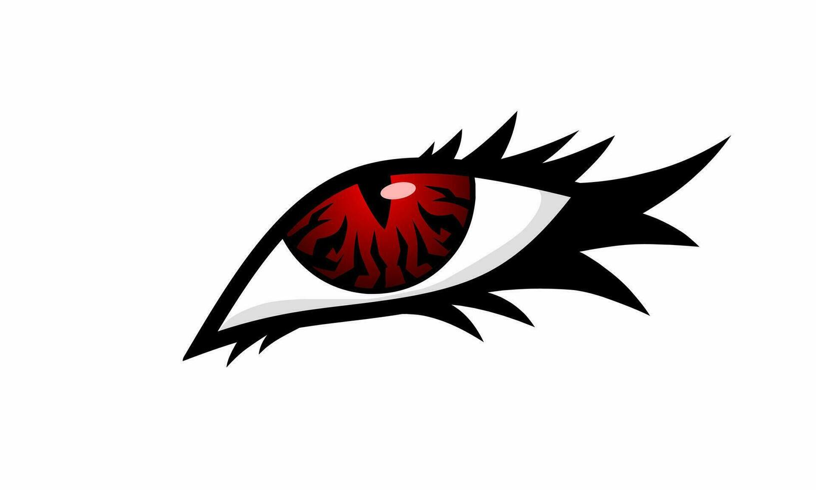 illustration vector graphic of design red eyes suitable for elements