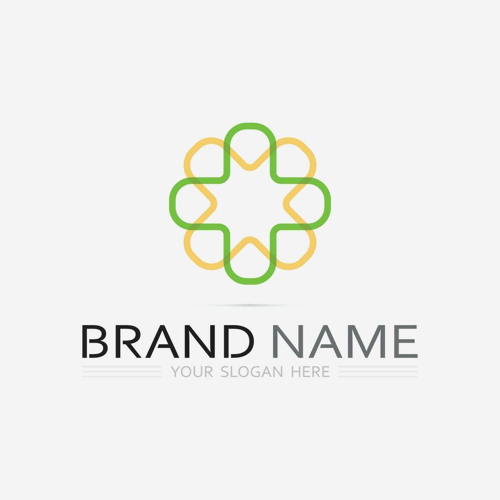 hospital and health care logo design vector cross logo design graphic