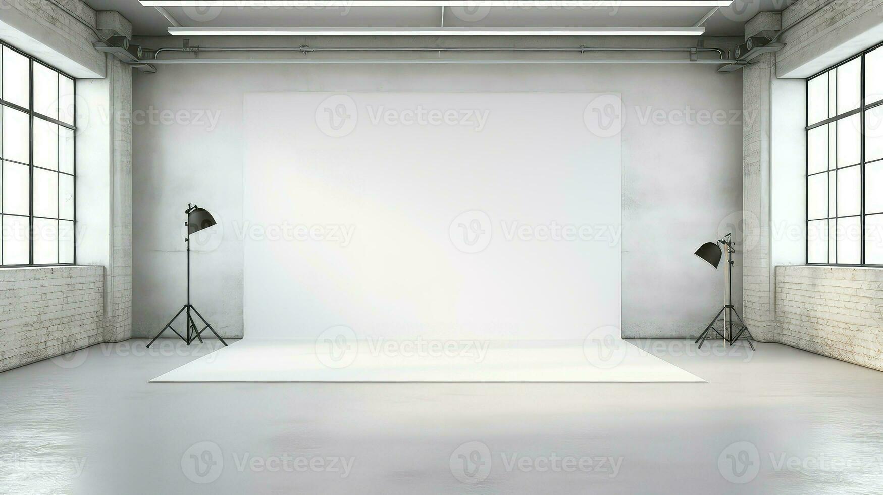 AI generated minimal studio empty background photo