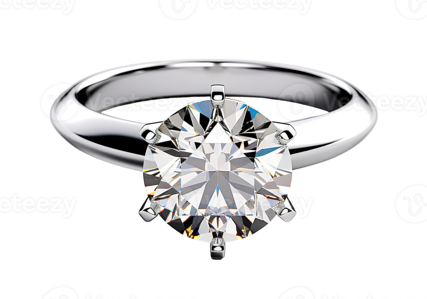 AI generated Generative AI, PNG golden engagement diamond ring