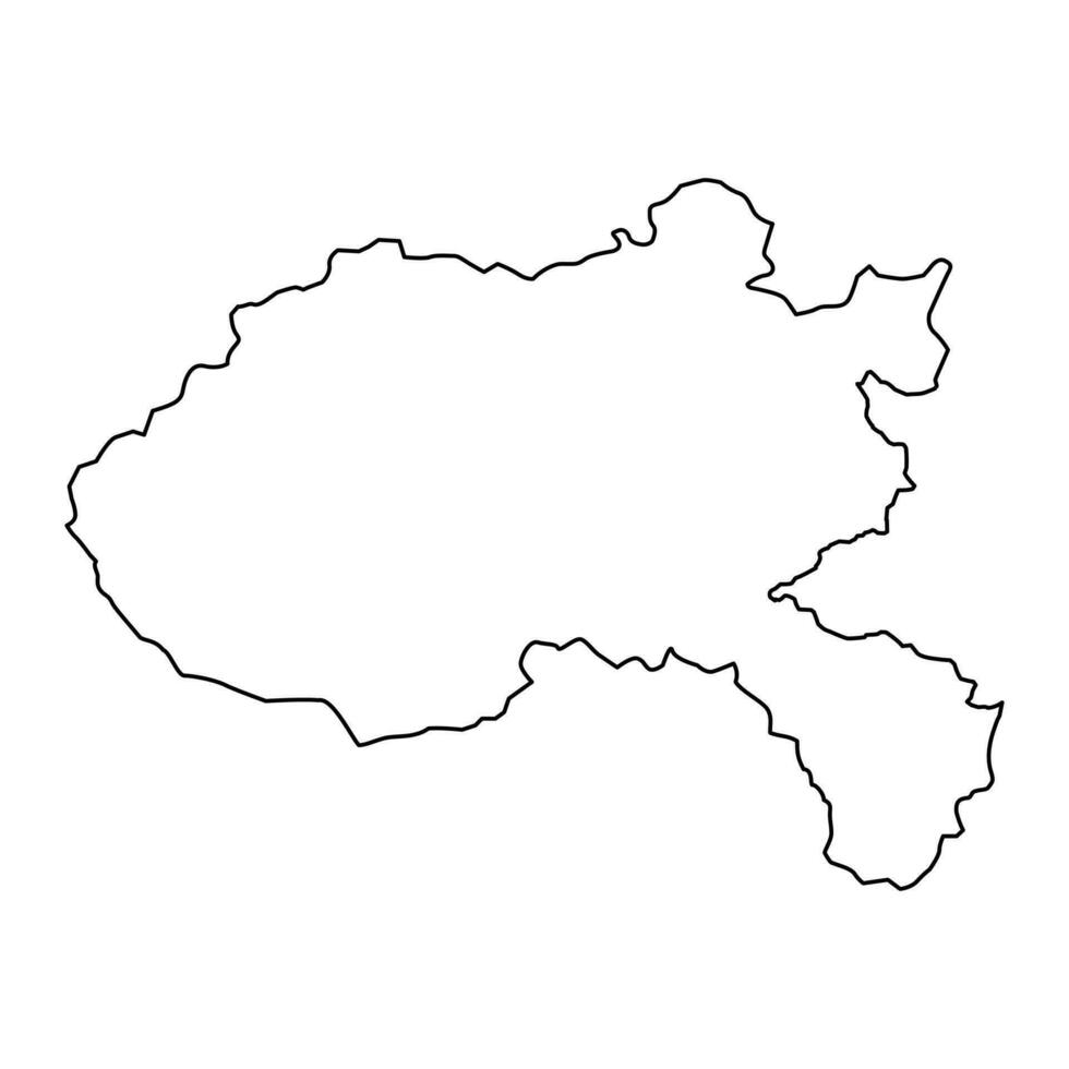 Xiangkhouang map, administrative division of Lao Peoples Democratic Republic. Vector illustration.