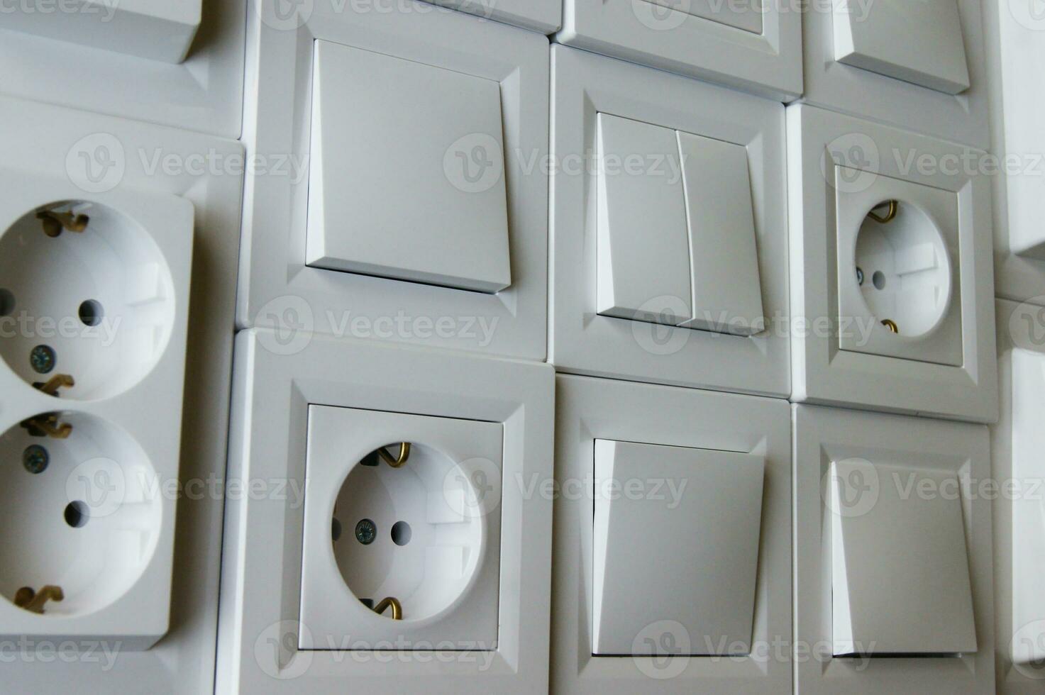 Many European outlets and switches are located next to each other