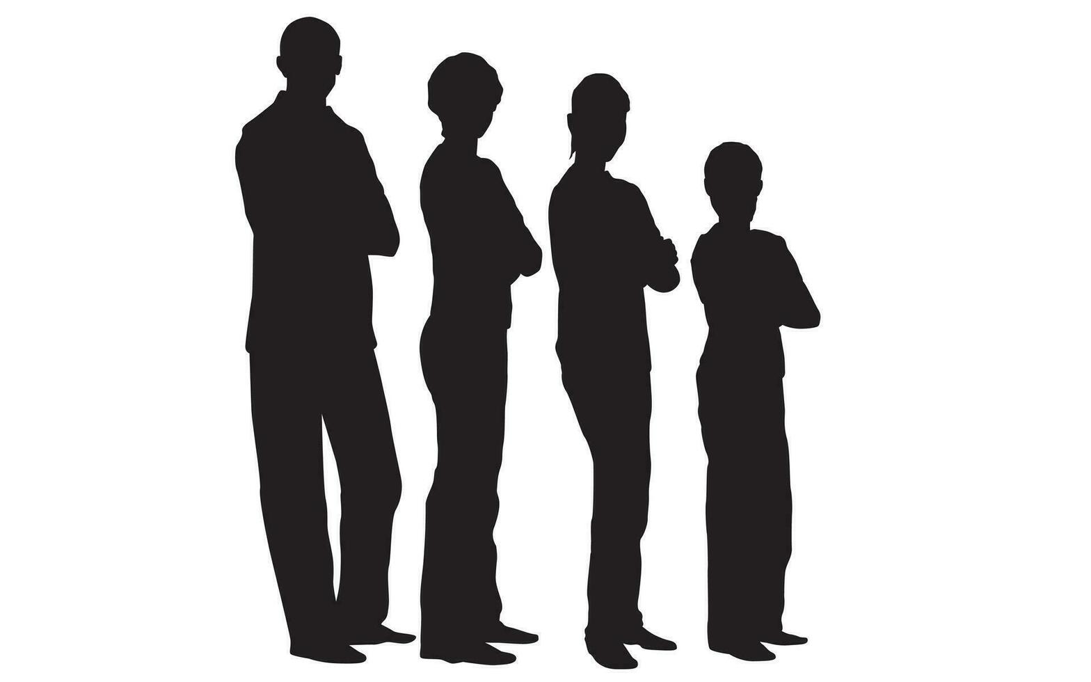 People Silhouette vector set 19