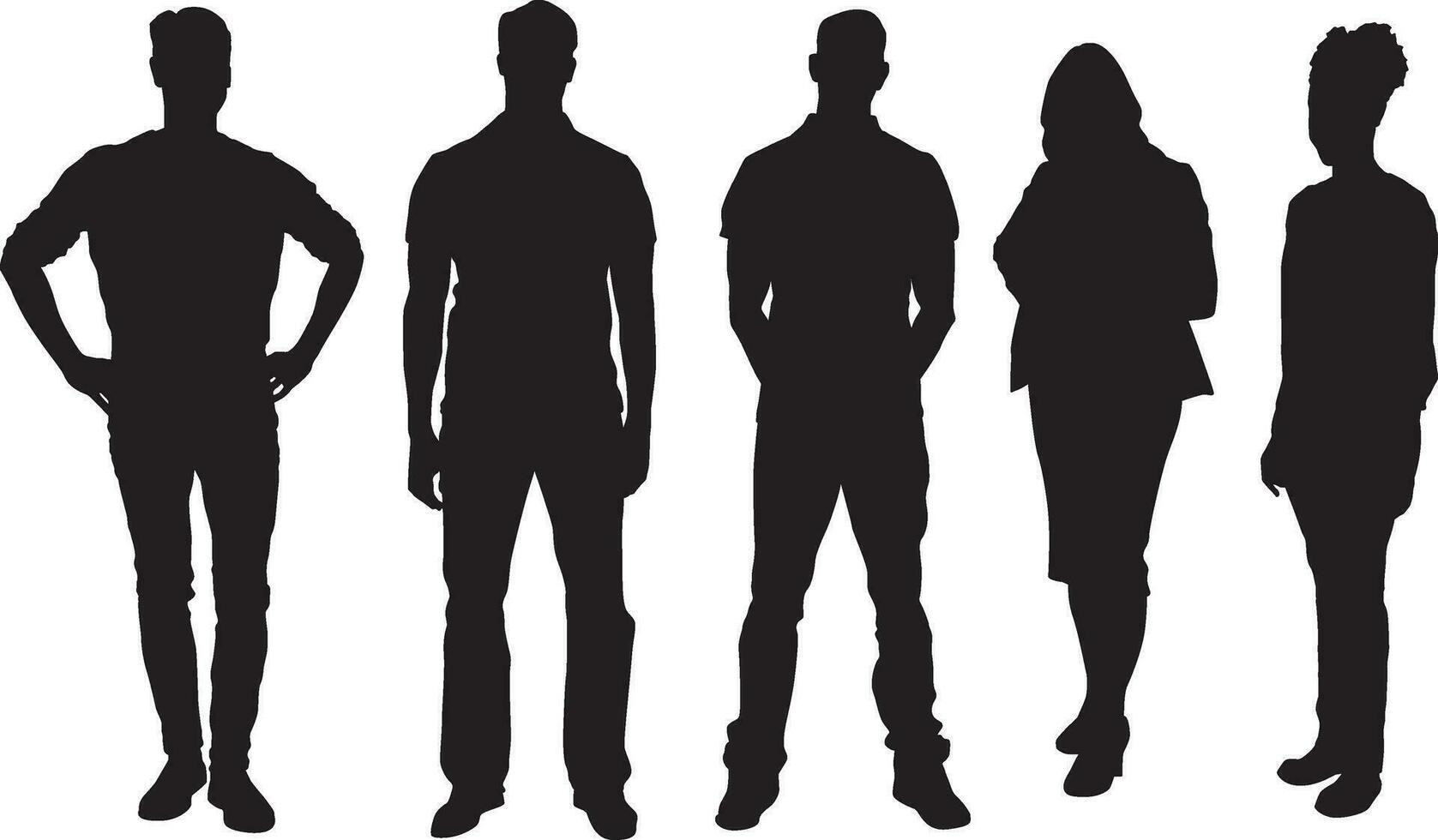 People Silhouette vector set 30