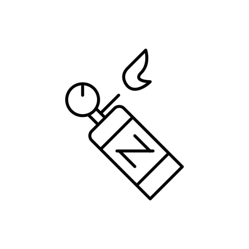 nitrous outline thin icon. balance symbol. good for web and mobile app vector