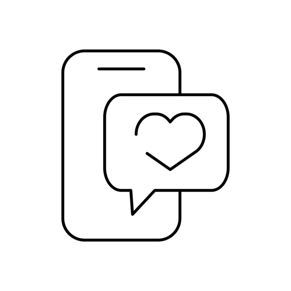 positive reply outline icon for website or mobile app vector