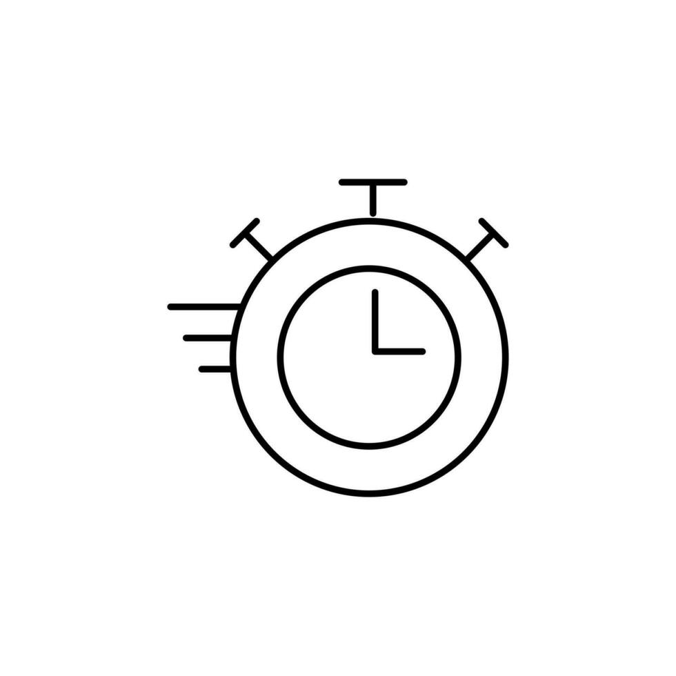 quick response thin outline icon for website or mobile app vector