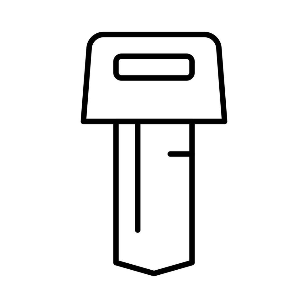 car key outline thin icon. balance symbol. good for web and mobile app vector