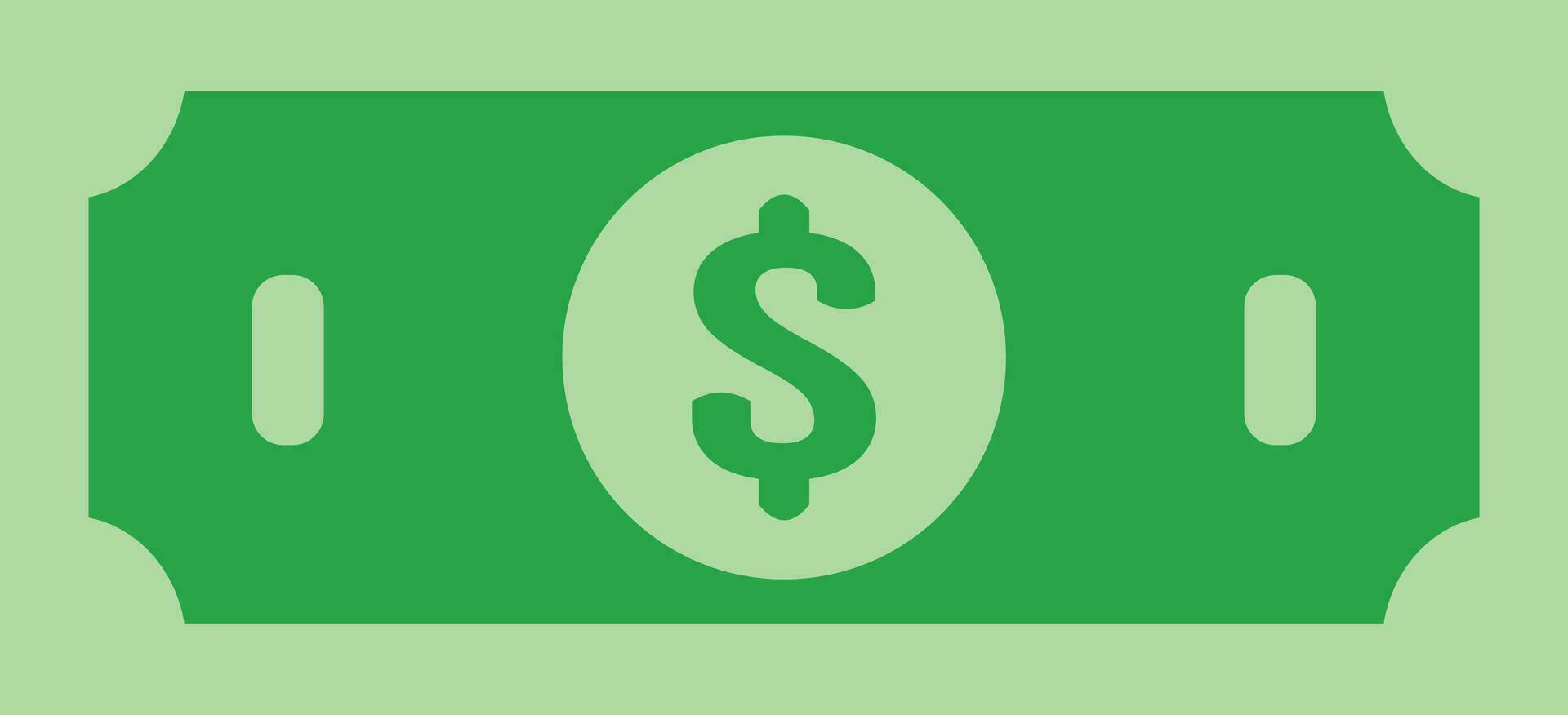 one bill dollar vector