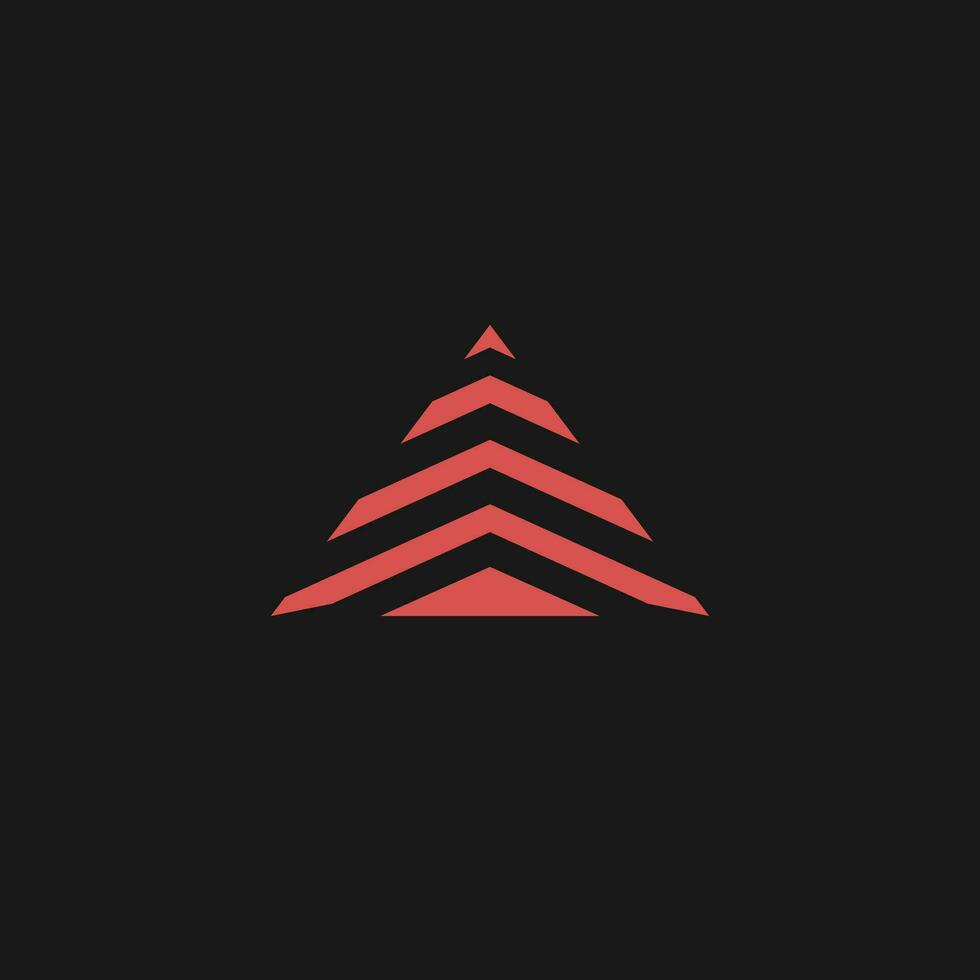 resumen triángulo logo modelo diseño vector