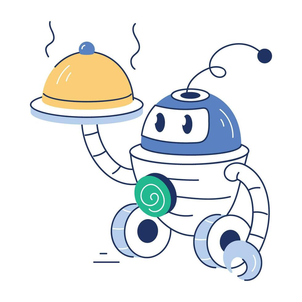 AI Hand Drawn Illustration vector