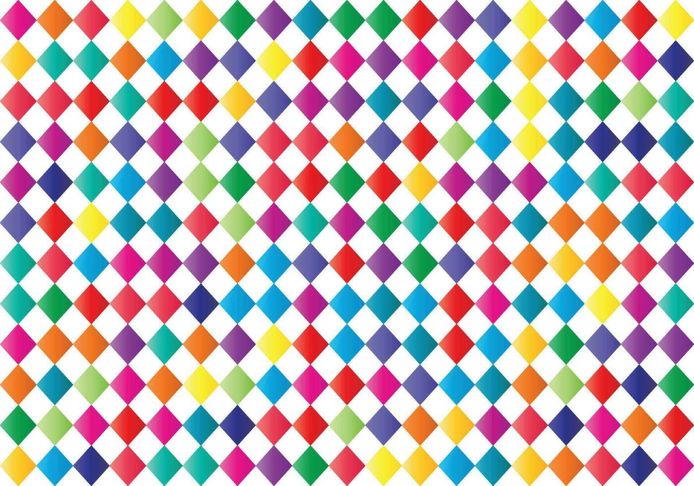 background of colorful rhombuses on white background vector