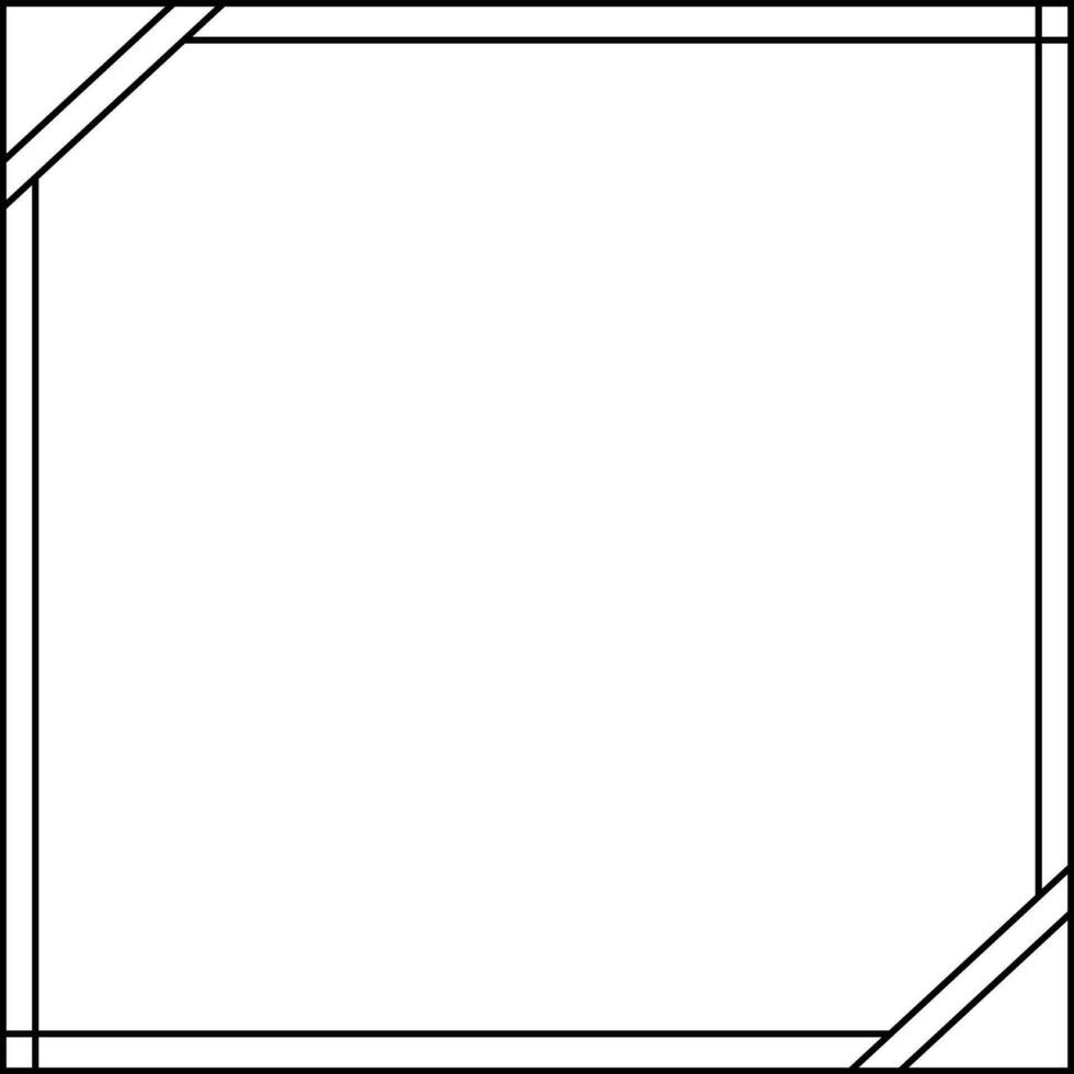 vector negro y blanco marco ese usted lata utilizar en ninguna diseño. esta es un sencillo aún atractivo marco.