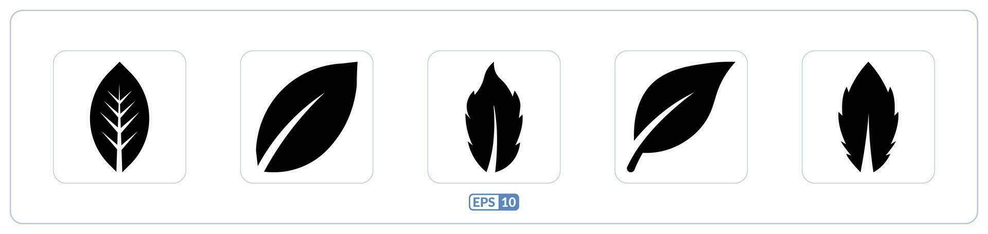 Ecology leaf flat icon vector