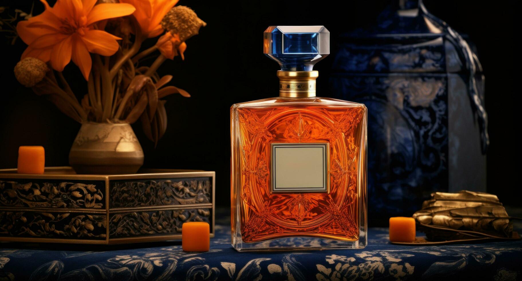 AI generated de luxe fragrance opulent modern perfume, photo