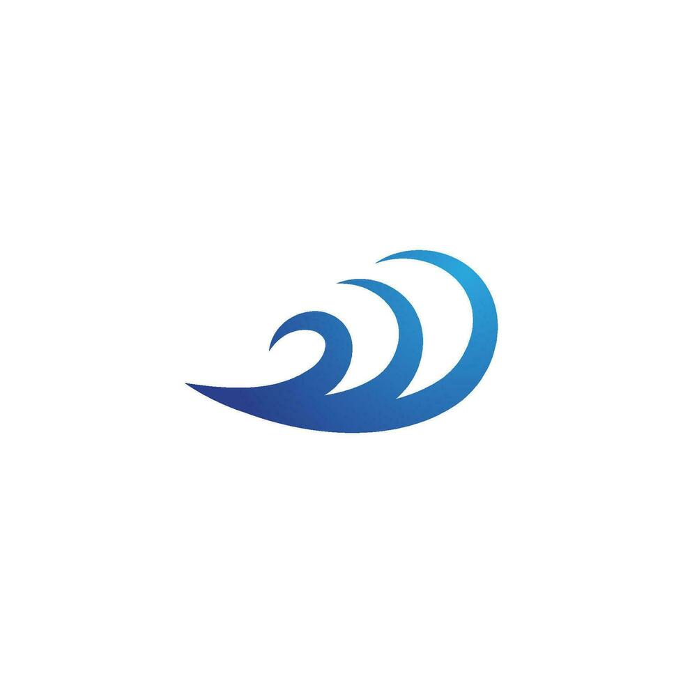 Water wave icon vector design