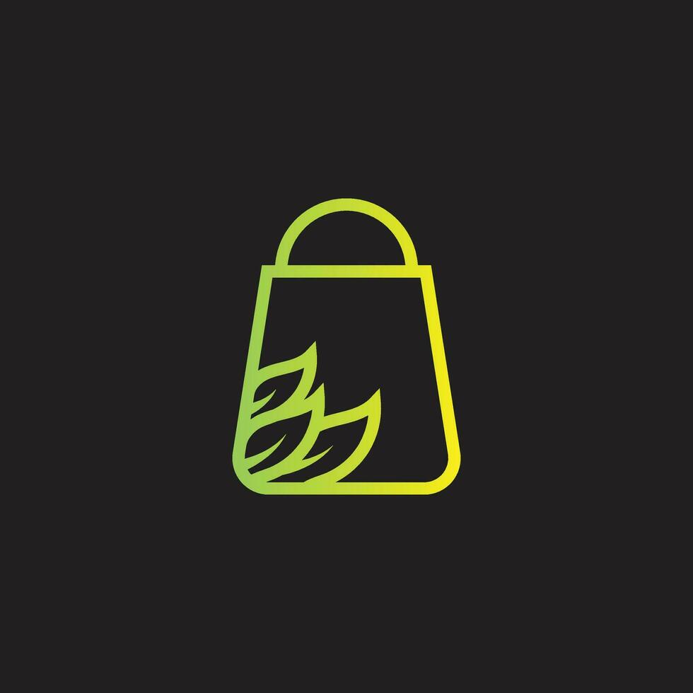 sonrisa bolso logo árbol sencillo vector icono