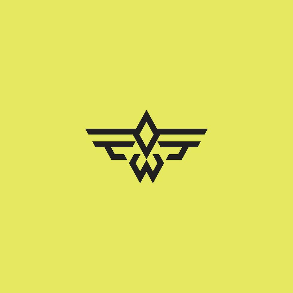 modern style falcon eagle logo background yellow vector