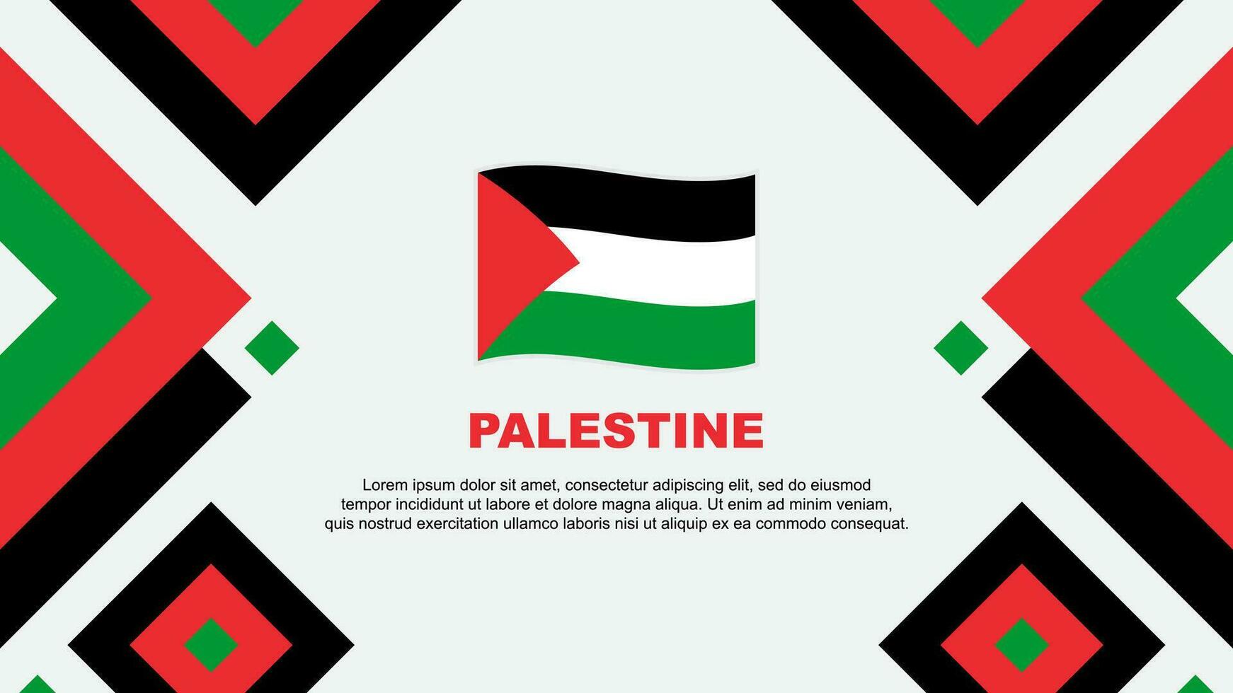 Palestine Flag Abstract Background Design Template. Palestine Independence Day Banner Wallpaper Vector Illustration. Palestine Template