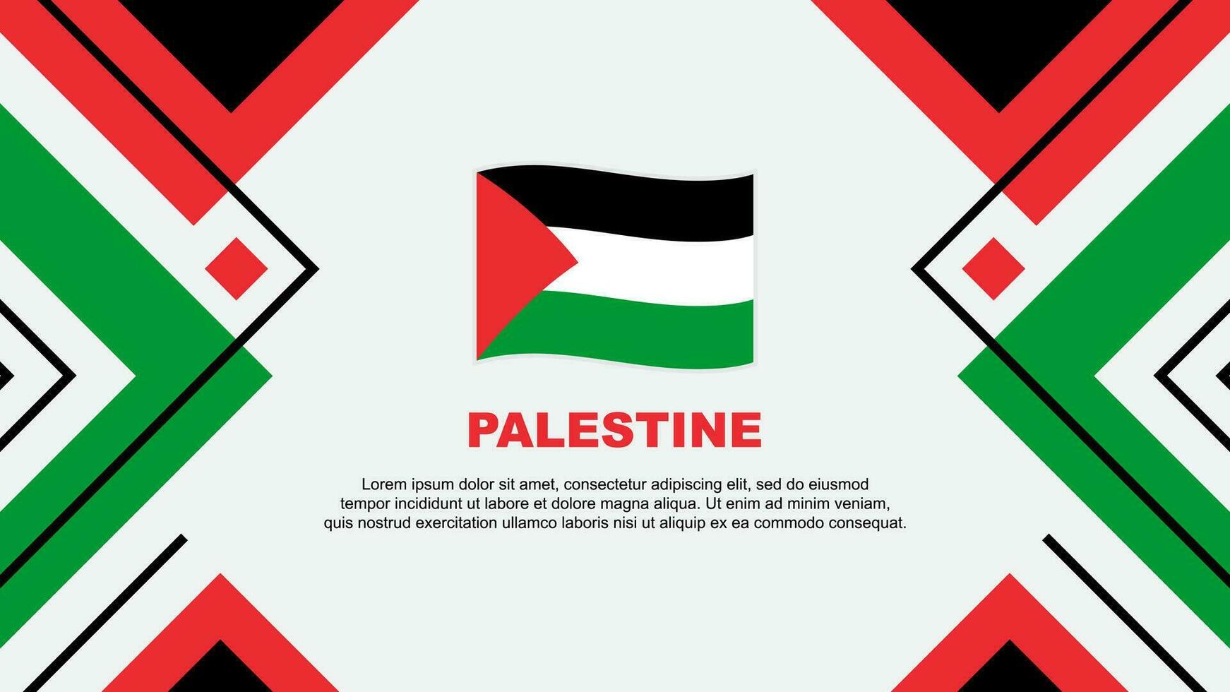 Palestine Flag Abstract Background Design Template. Palestine Independence Day Banner Wallpaper Vector Illustration. Palestine Illustration