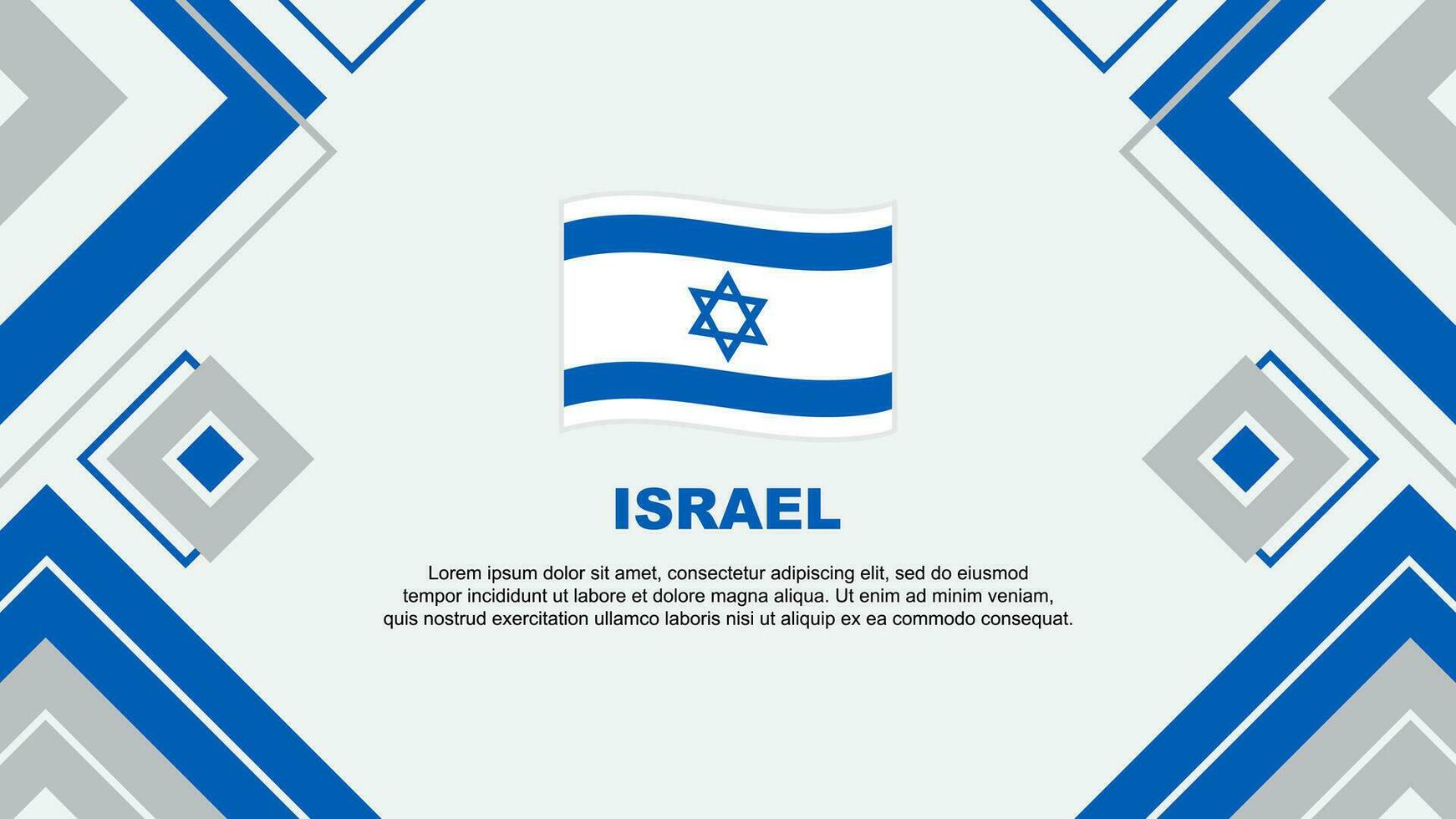 Israel Flag Abstract Background Design Template. Israel Independence Day Banner Wallpaper Vector Illustration. Israel Background