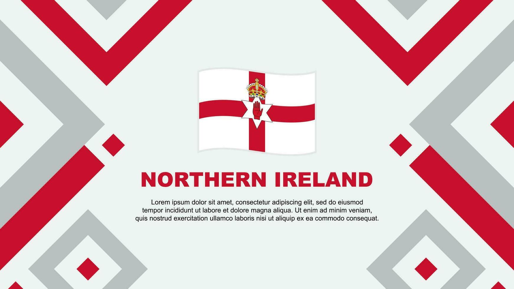 del Norte Irlanda bandera resumen antecedentes diseño modelo. del Norte Irlanda independencia día bandera fondo de pantalla vector ilustración. del Norte Irlanda modelo