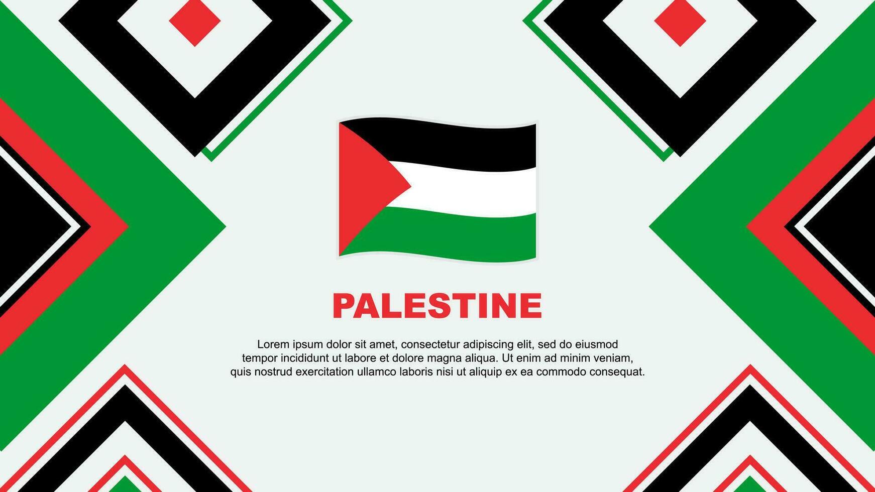 Palestine Flag Abstract Background Design Template. Palestine Independence Day Banner Wallpaper Vector Illustration. Palestine Independence Day